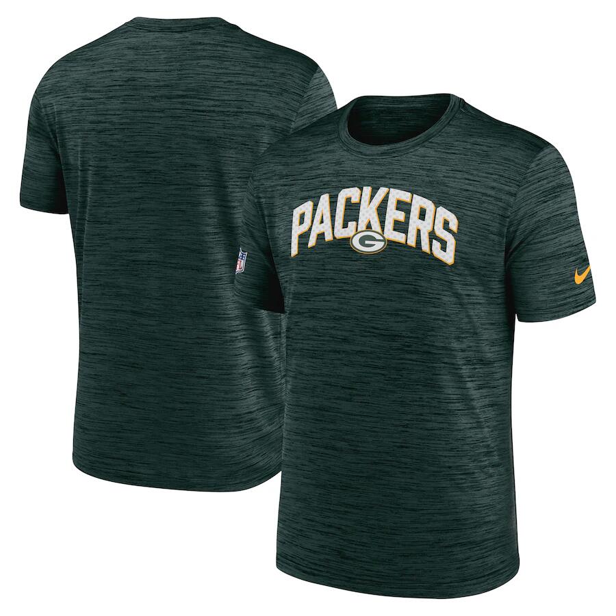 Men's Green Bay Packers Green On-Field Sideline Velocity T-Shirt